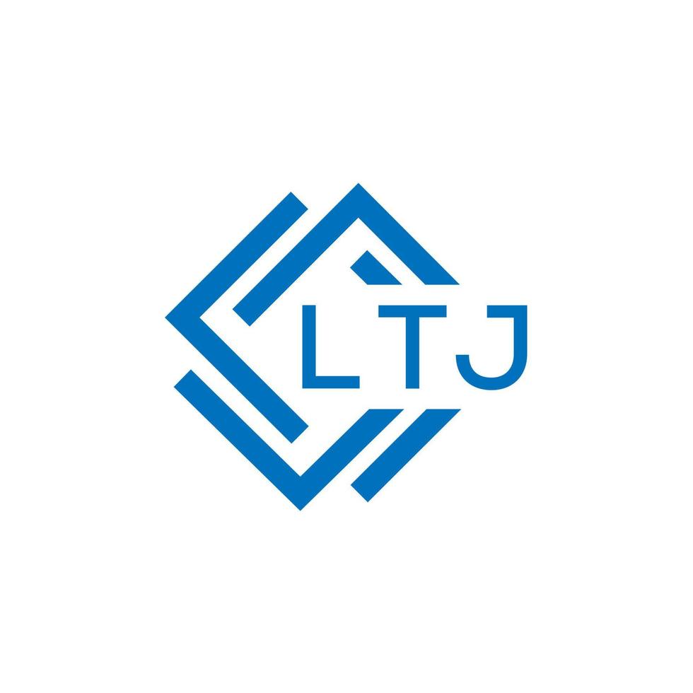 ltj lettre logo conception sur blanc Contexte. ltj Créatif cercle lettre logo concept. ltj lettre conception. vecteur