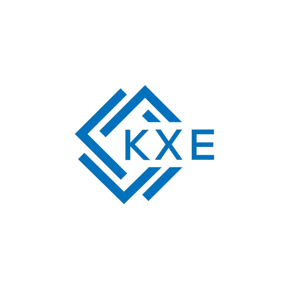 kxe lettre logo conception sur blanc Contexte. kxe Créatif cercle lettre logo concept. kxe lettre conception. vecteur