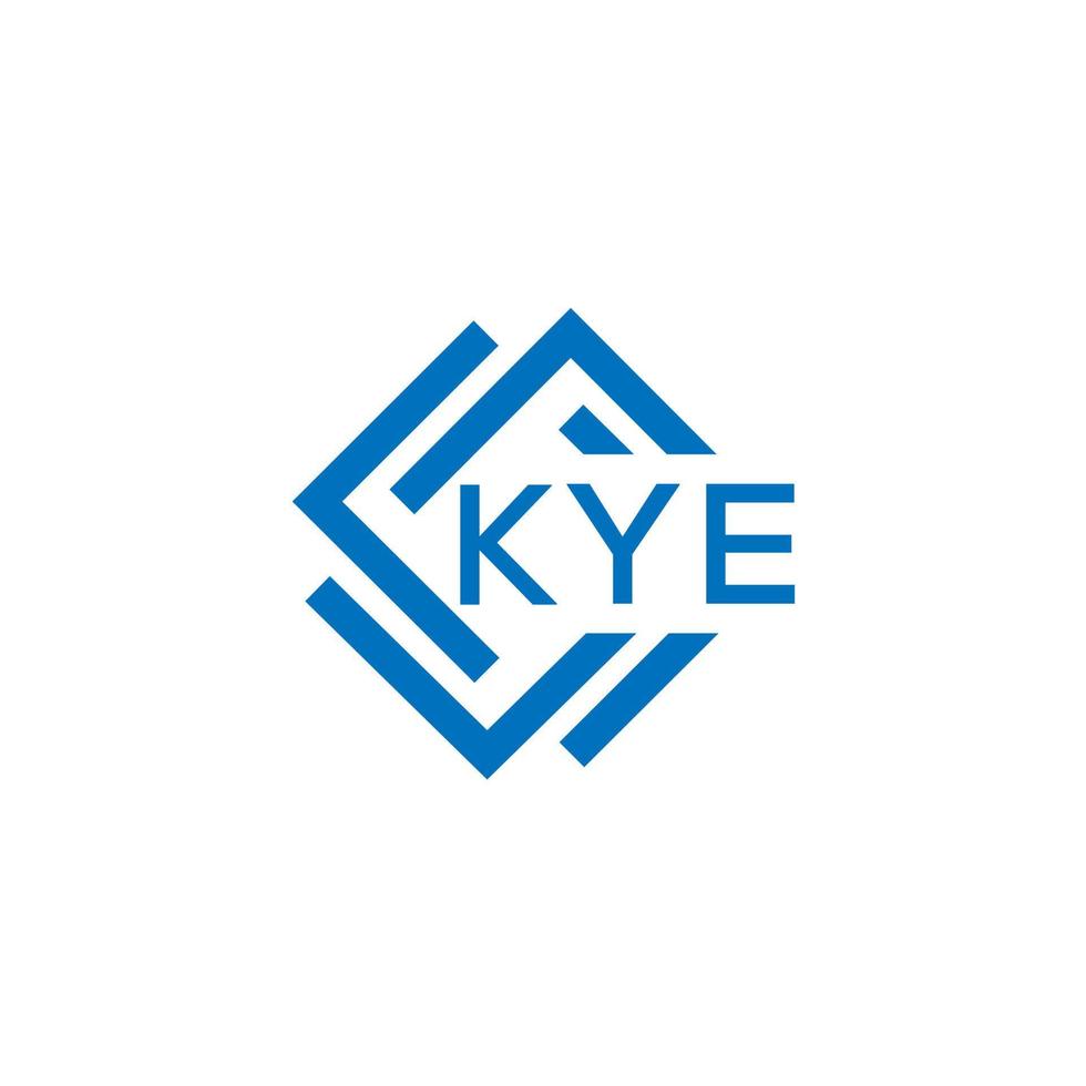 kye lettre logo conception sur blanc Contexte. kye Créatif cercle lettre logo concept. kye lettre conception. vecteur