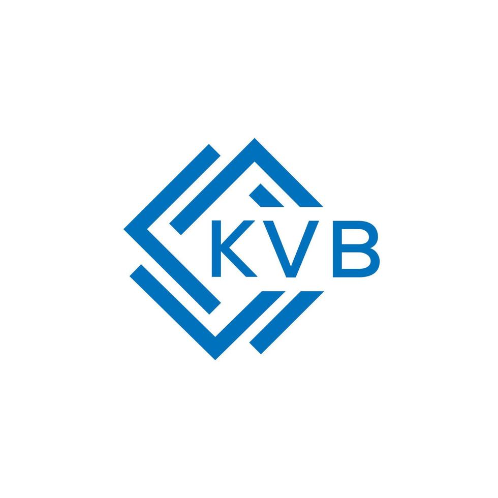 kvb lettre logo conception sur blanc Contexte. kvb Créatif cercle lettre logo concept. kvb lettre conception. vecteur