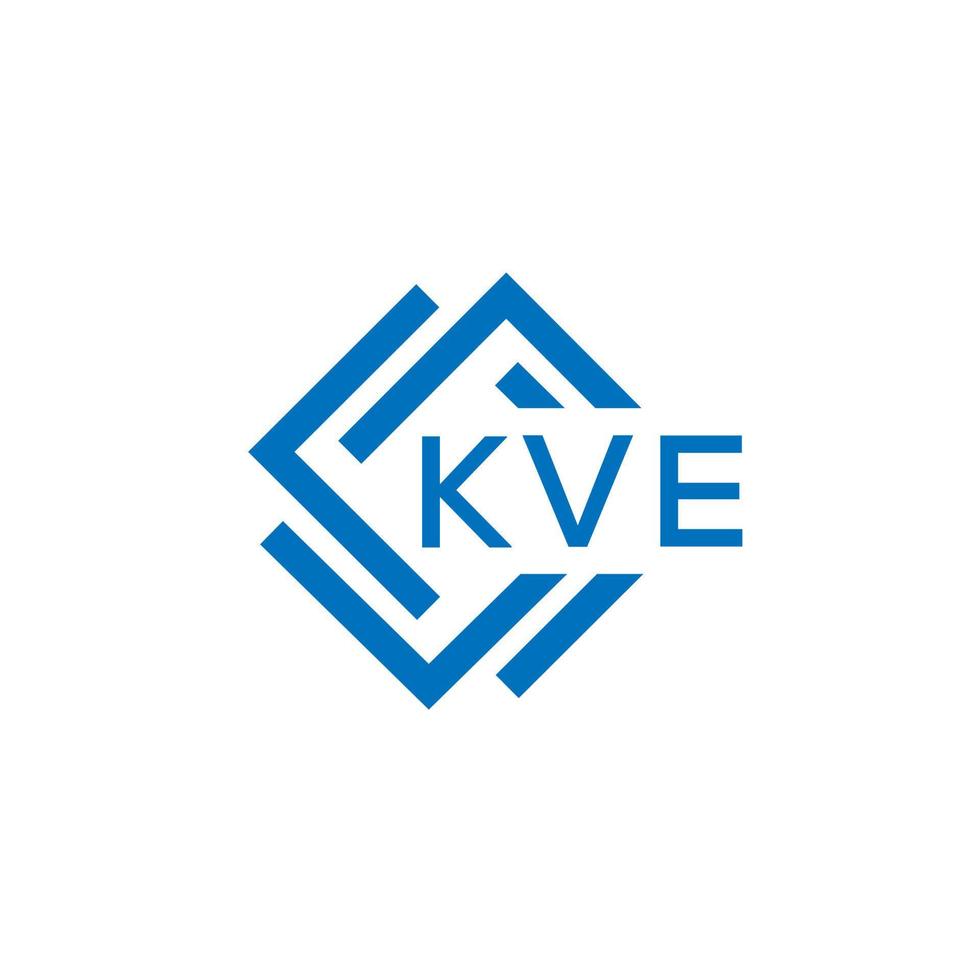 kve lettre logo conception sur blanc Contexte. kve Créatif cercle lettre logo concept. kve lettre conception. vecteur