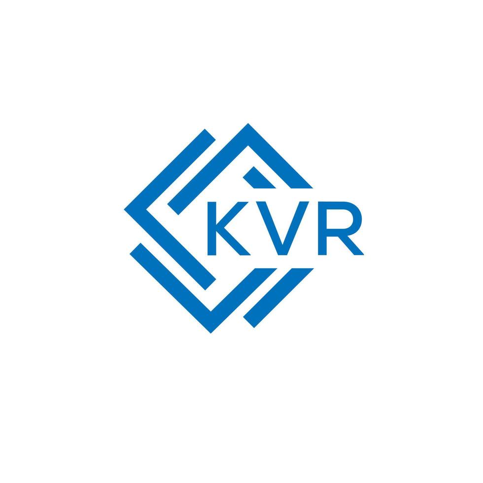 kvr lettre logo conception sur blanc Contexte. kvr Créatif cercle lettre logo concept. kvr lettre conception. vecteur