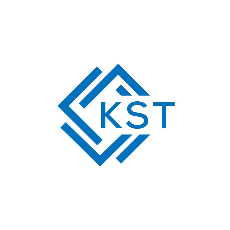 kst lettre logo conception sur blanc Contexte. kst Créatif cercle lettre logo concept. kst lettre conception. vecteur