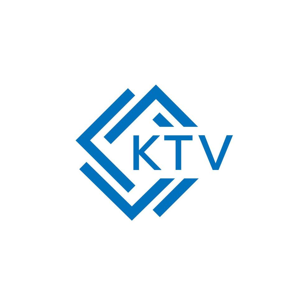 ktv Créatif cercle lettre logo concept. ktv lettre conception. vecteur
