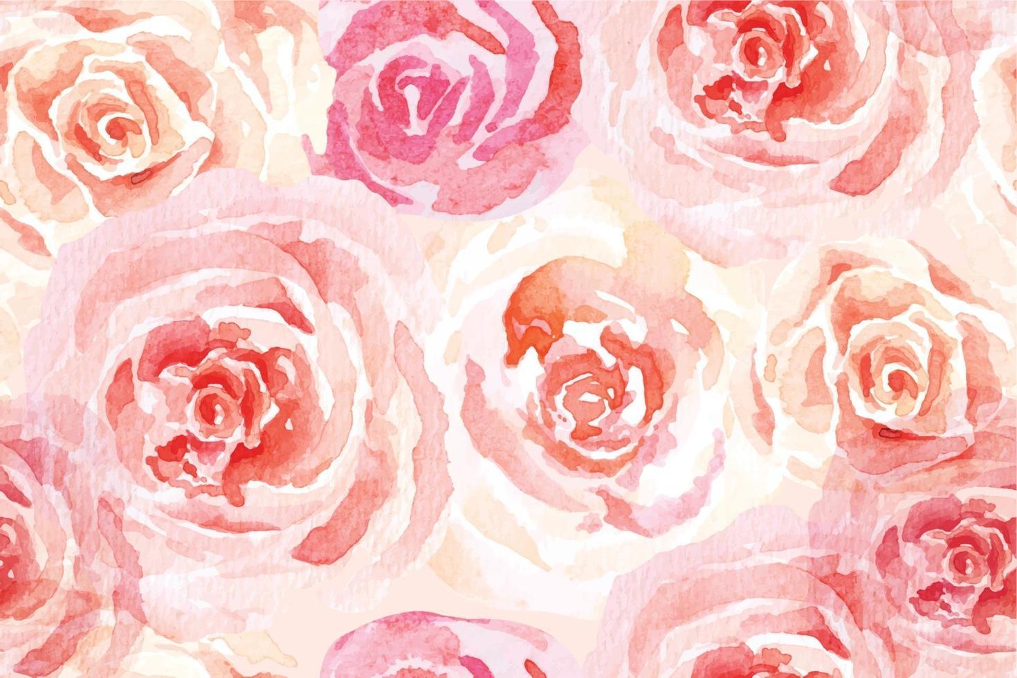 modèle sans couture rose avec aquarelle vecteur