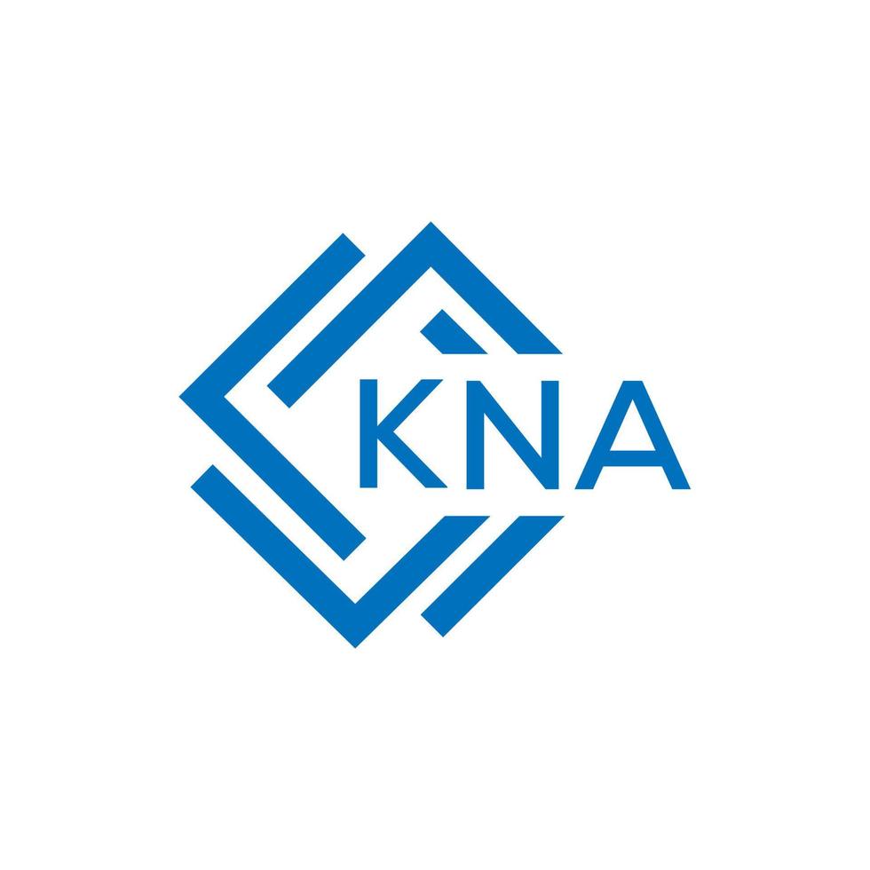 kna lettre logo conception sur blanc Contexte. kna Créatif cercle lettre logo concept. kna lettre conception. vecteur