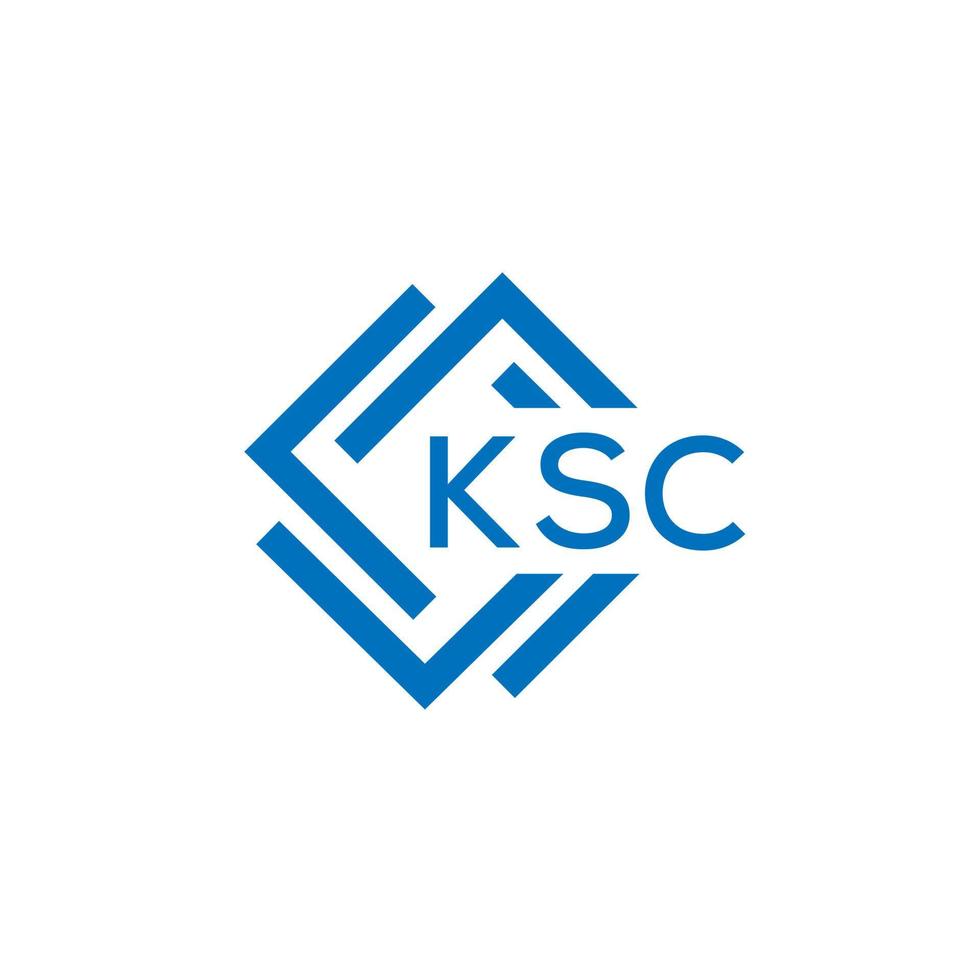 ksc lettre logo conception sur blanc Contexte. ksc Créatif cercle lettre logo concept. ksc lettre conception. vecteur