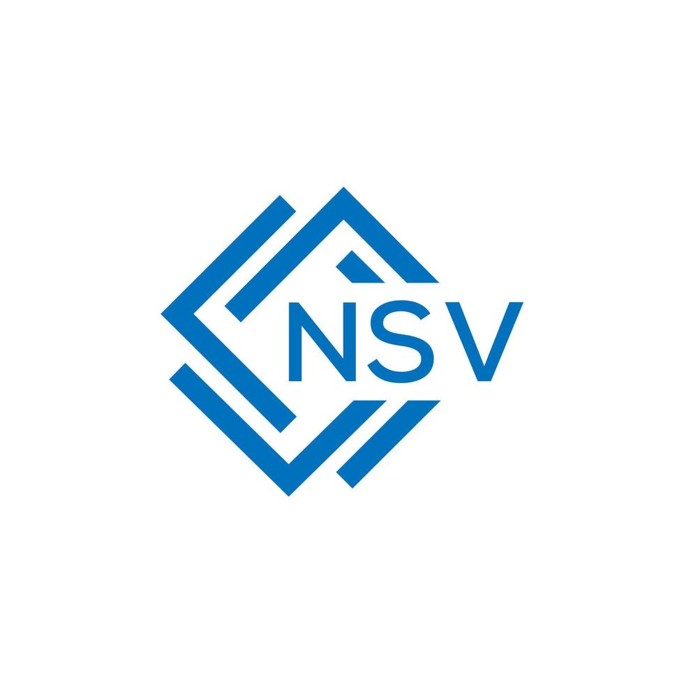 nsv Créatif cercle lettre logo concept. nsv lettre conception.nsv lettre logo conception sur blanc Contexte. nsv Créatif cercle lettre logo concept. nsv lettre conception. vecteur