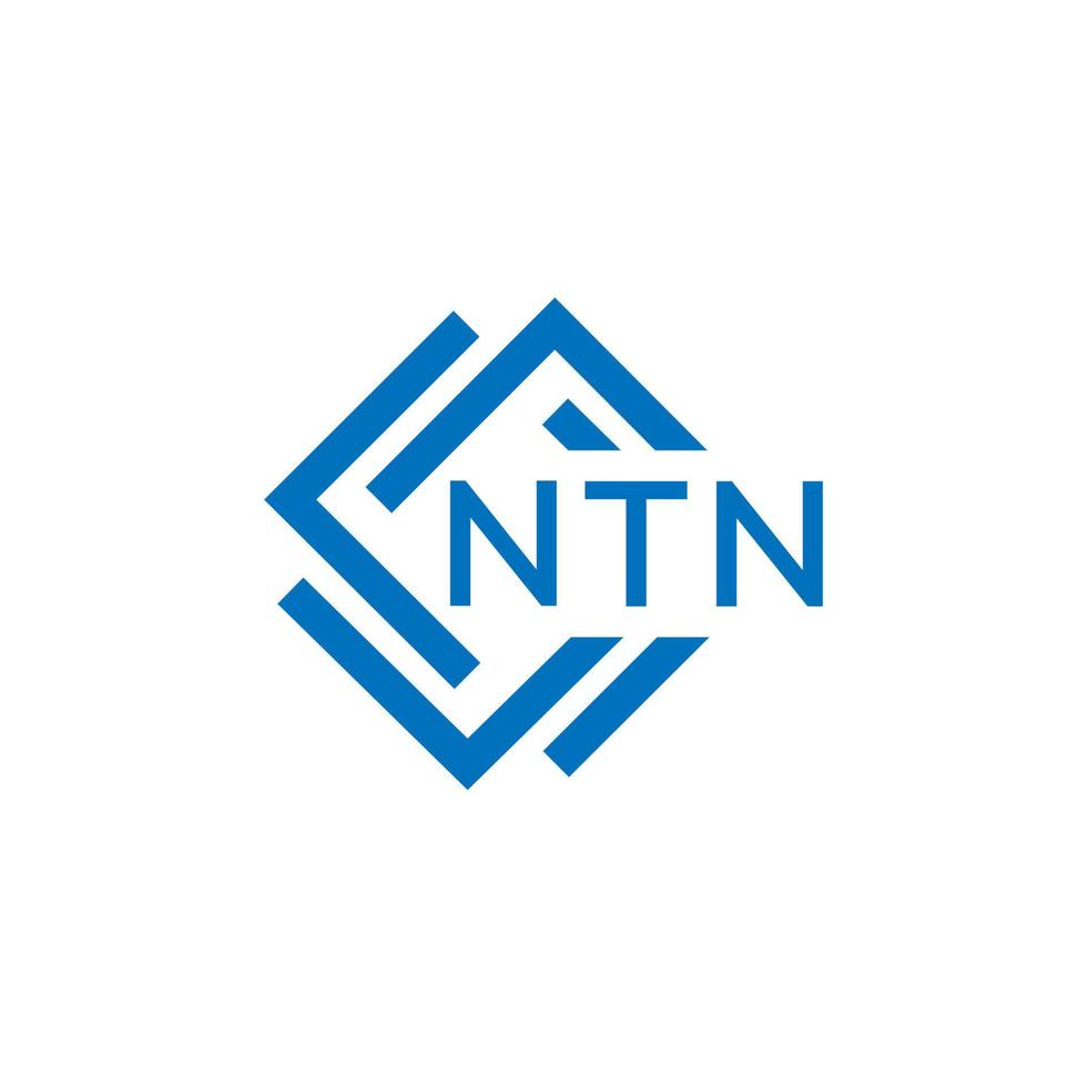 NTN lettre logo conception sur blanc Contexte. NTN Créatif cercle lettre logo concept. NTN lettre conception. vecteur