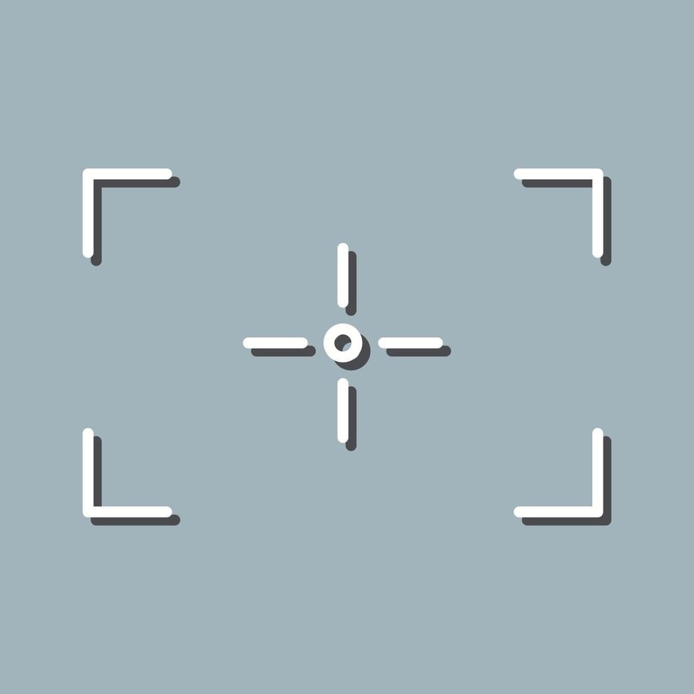 icône de vecteur de mise au point unique