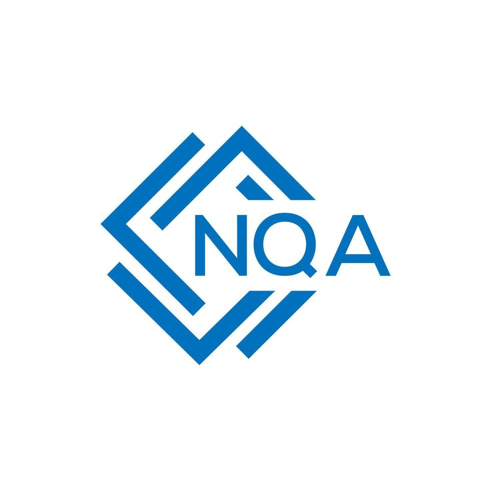 nqa lettre logo conception sur blanc Contexte. nqa Créatif cercle lettre logo concept. nqa lettre conception. vecteur