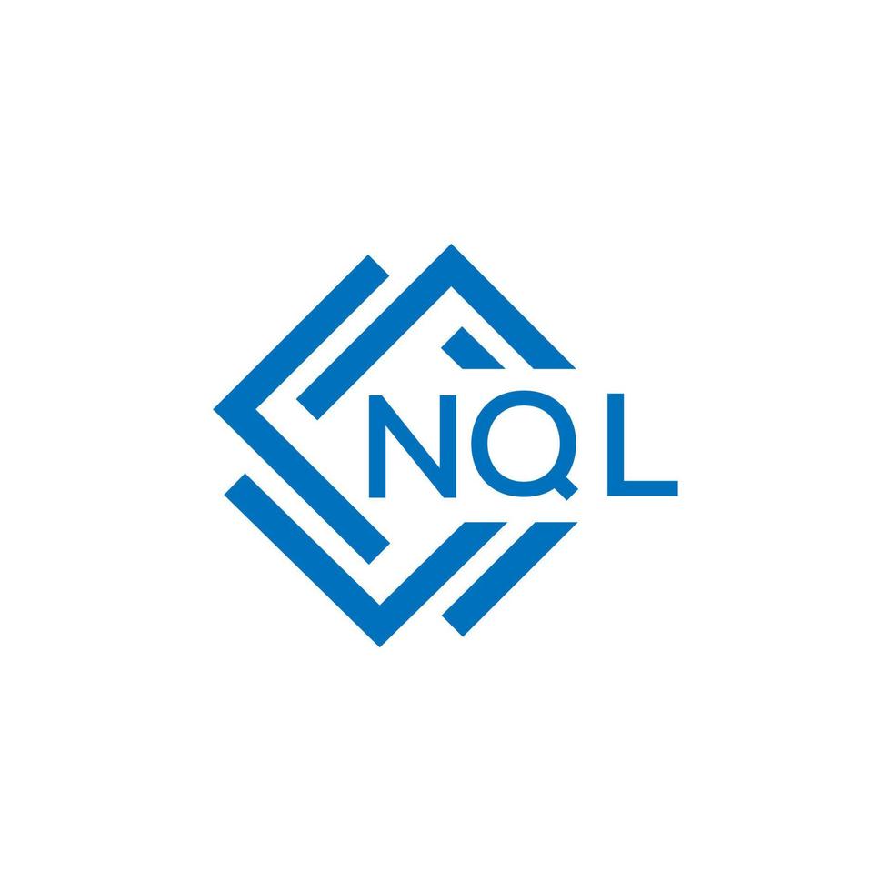nql lettre logo conception sur blanc Contexte. nql Créatif cercle lettre logo concept. nql lettre conception. vecteur