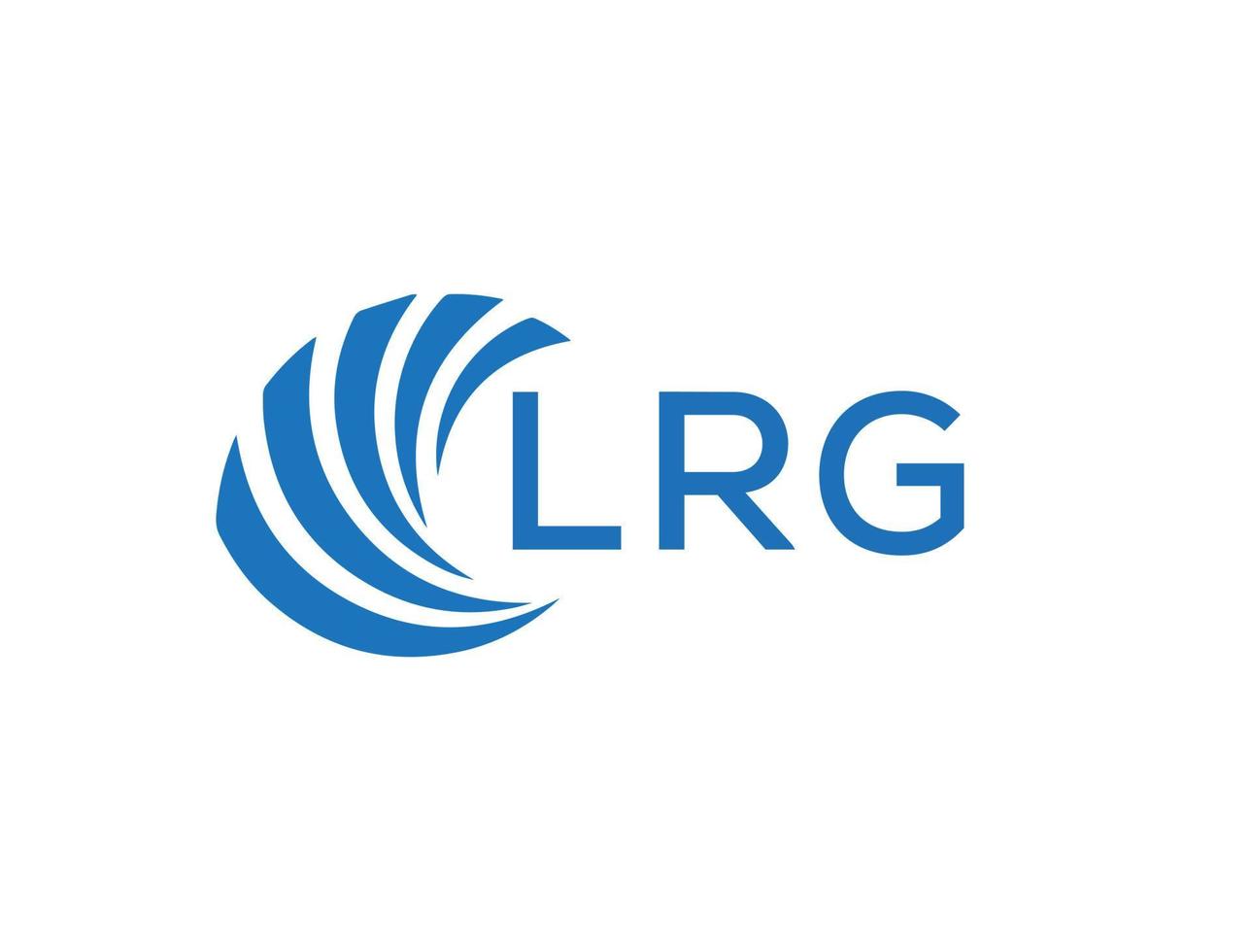 lrg abstrait affaires croissance logo conception sur blanc Contexte. lrg Créatif initiales lettre logo concept. vecteur