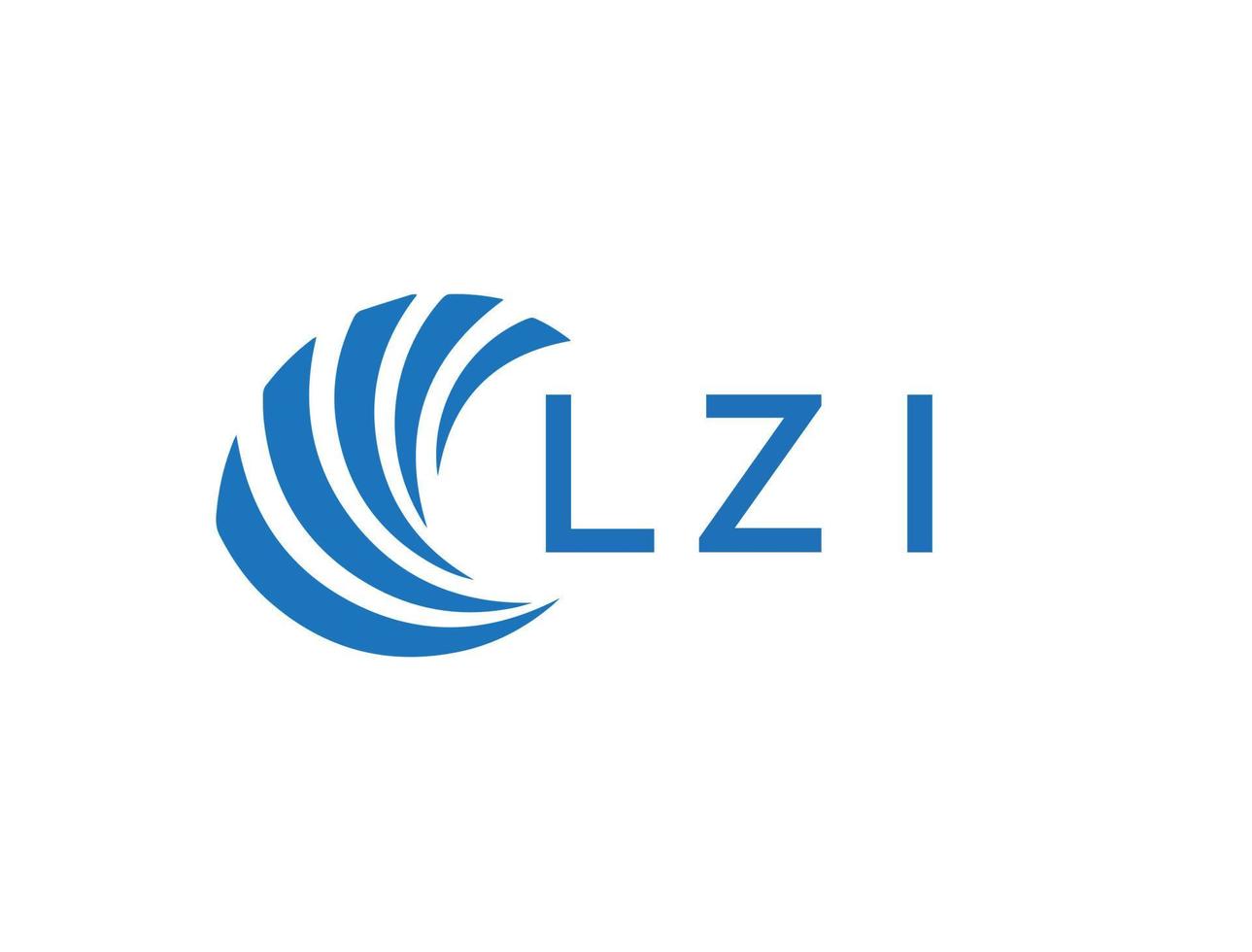 lzi abstrait affaires croissance logo conception sur blanc Contexte. lzi Créatif initiales lettre logo concept. vecteur