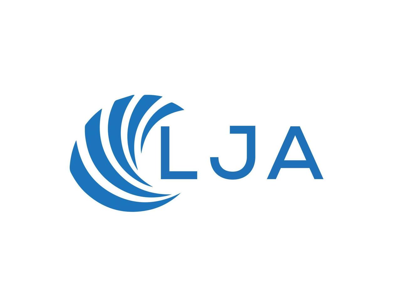 lja abstrait affaires croissance logo conception sur blanc Contexte. lja Créatif initiales lettre logo concept. vecteur