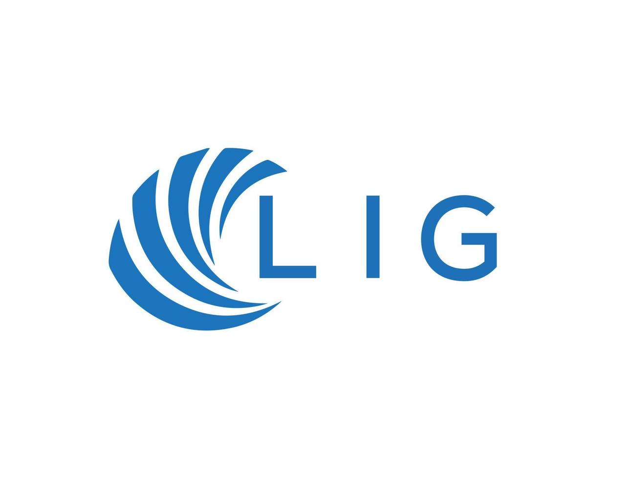lig abstrait affaires croissance logo conception sur blanc Contexte. lig Créatif initiales lettre logo concept. vecteur