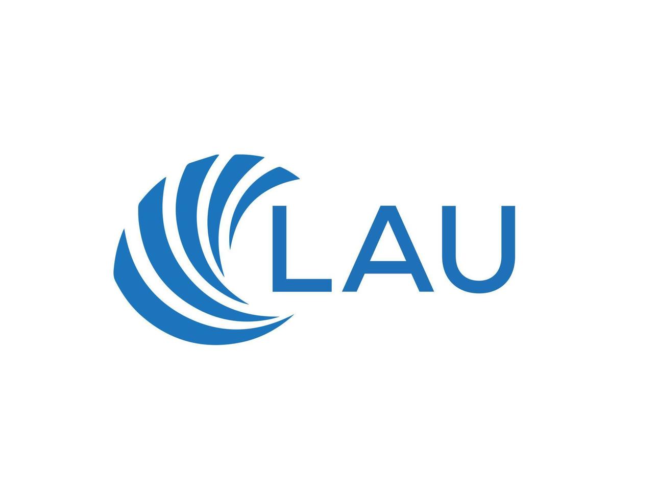 lau abstrait affaires croissance logo conception sur blanc Contexte. lau Créatif initiales lettre logo concept. vecteur