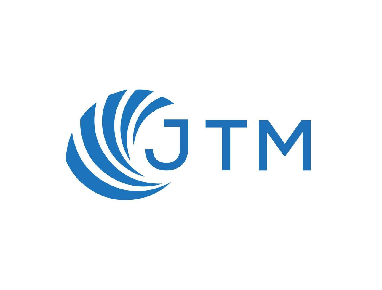 jtm abstrait affaires croissance logo conception sur blanc Contexte. jtm Créatif initiales lettre logo concept. vecteur