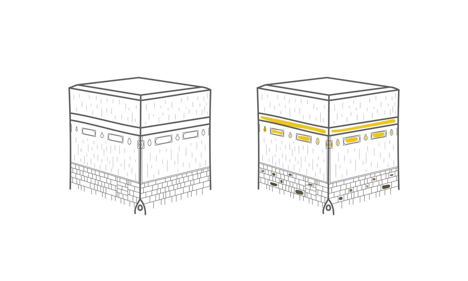 qaba ligne art vecteur illustration.