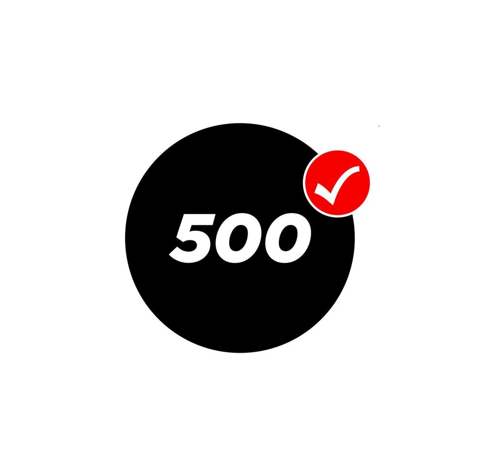 500 droite icône vecteur