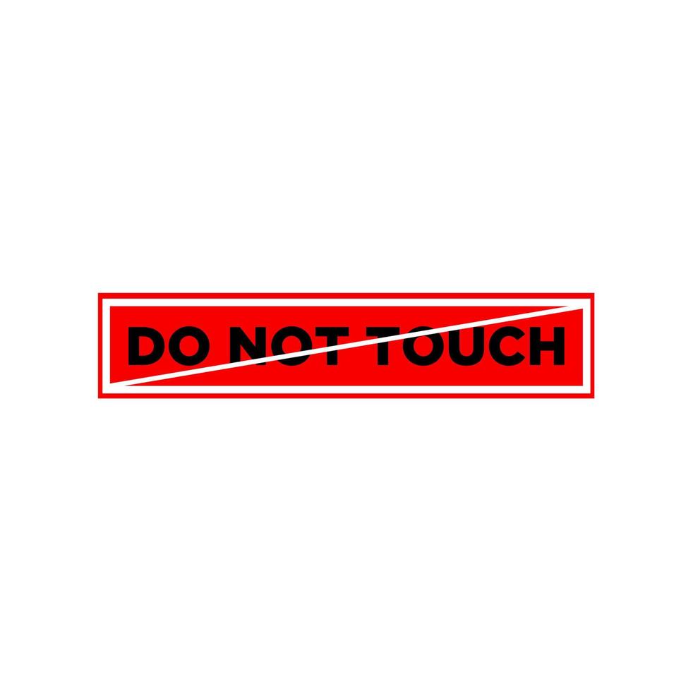 faire ne pas toucher vecteur icône. faire ne pas touche.
