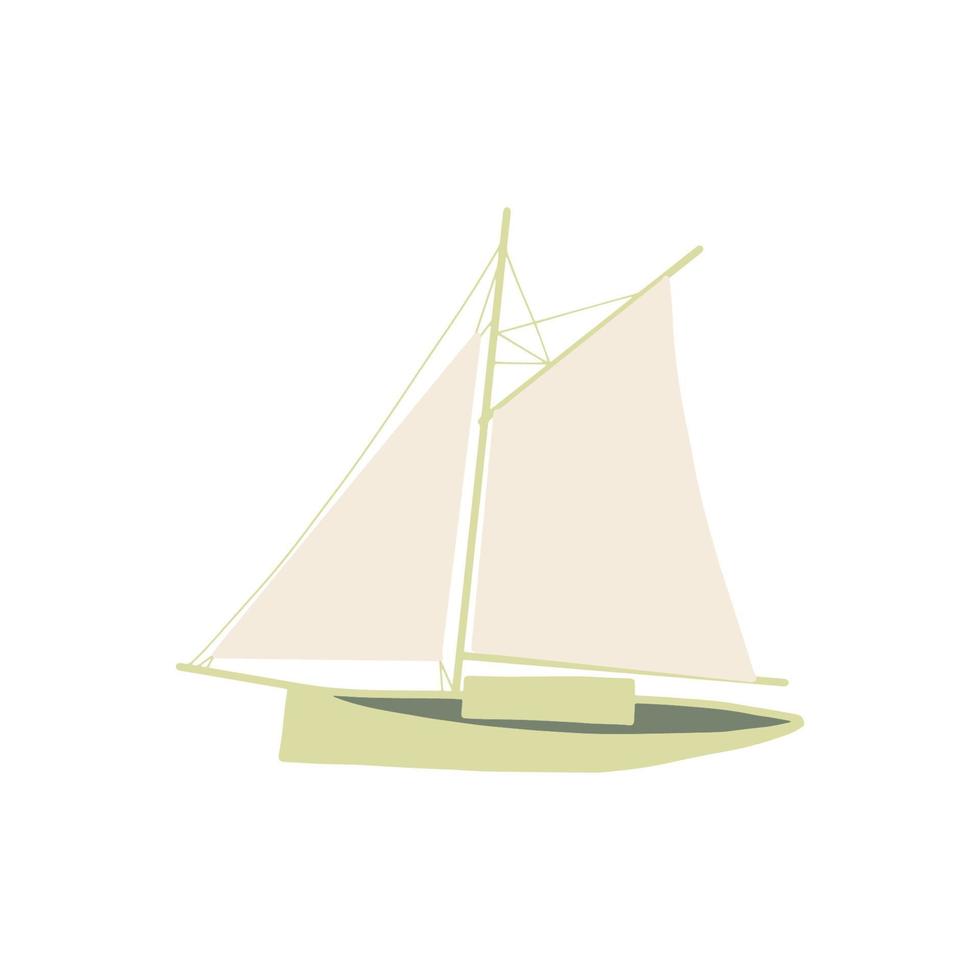 pêche bateau. coloré vecteur illustration. petit navires dans plat conception.