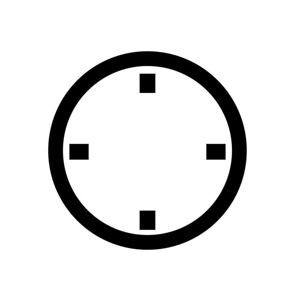 une Facile mur l'horloge vecteur icône. graphique icône de mur horloge.