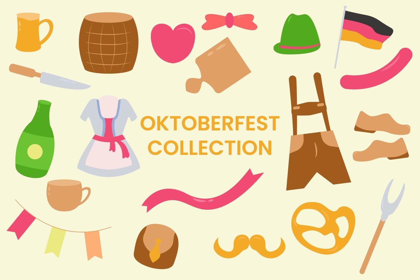 oktoberfest collection conception vecteur