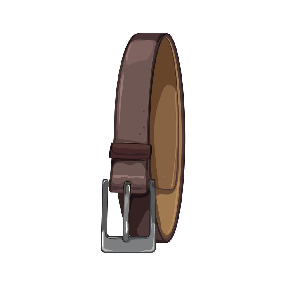 Vêtements cuir ceinture dessin animé vecteur illustration