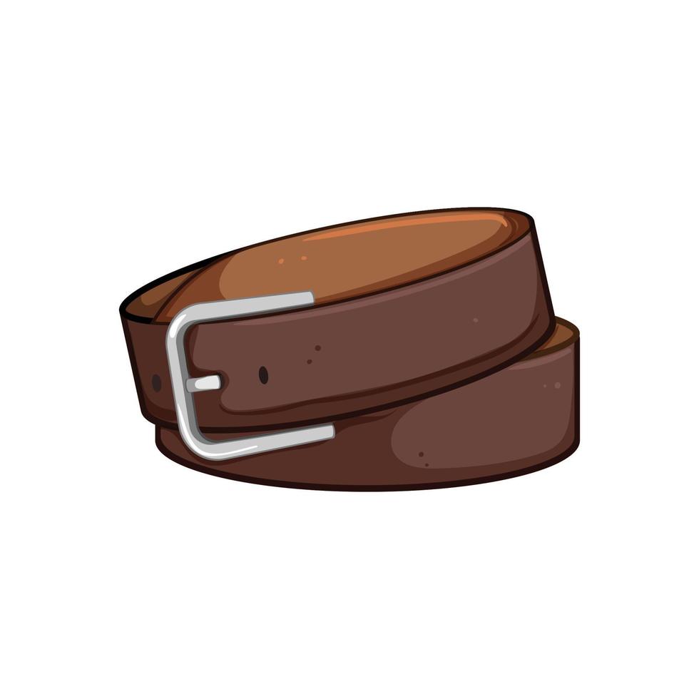 style cuir ceinture dessin animé vecteur illustration