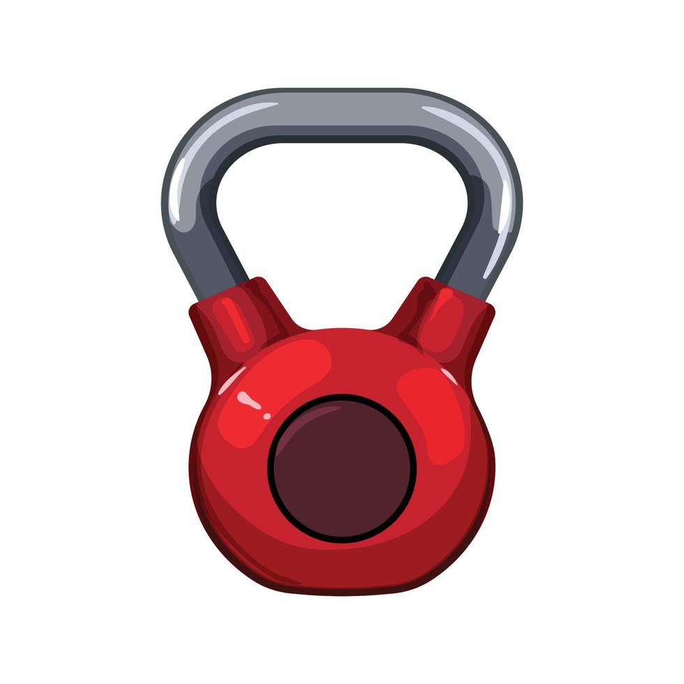 fort aptitude kettlebell dessin animé vecteur illustration