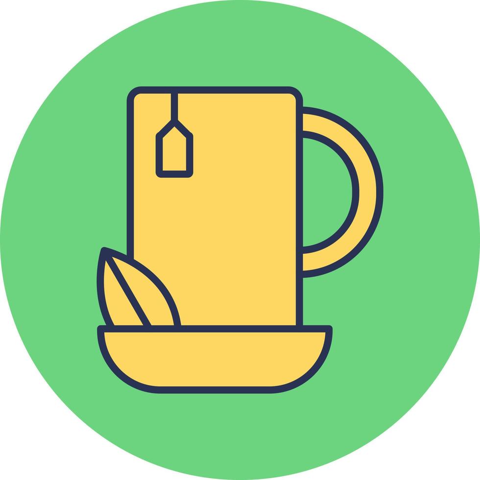 icône de vecteur de thé vert