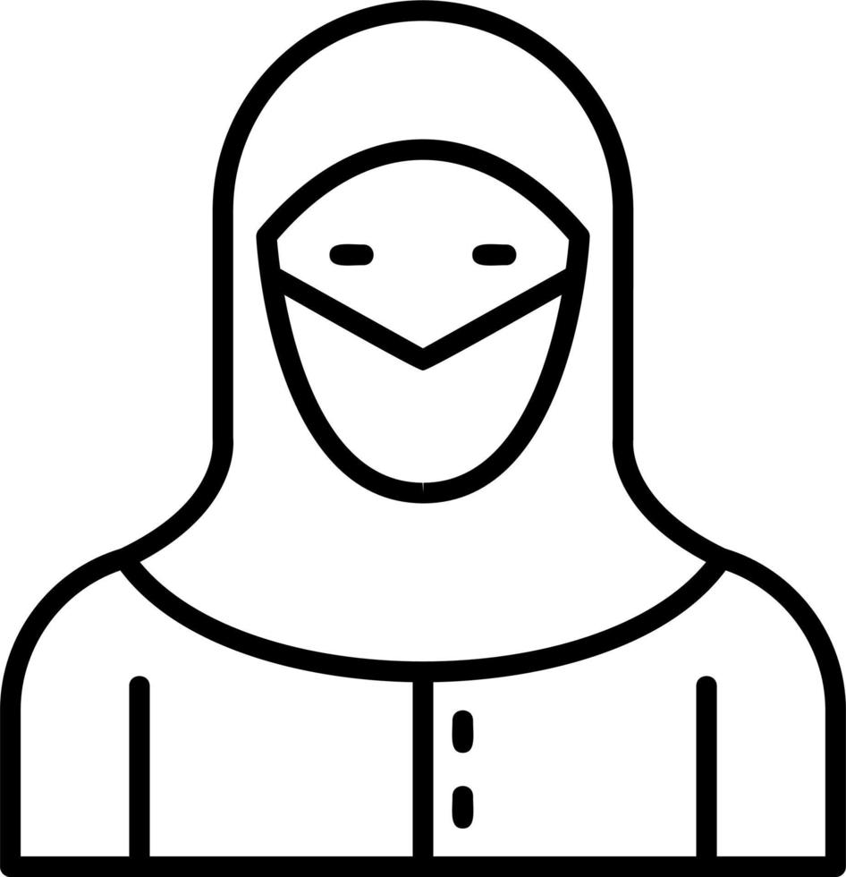 arabe femme vecteur icône