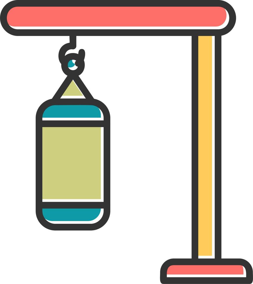 icône de vecteur de sac de boxe