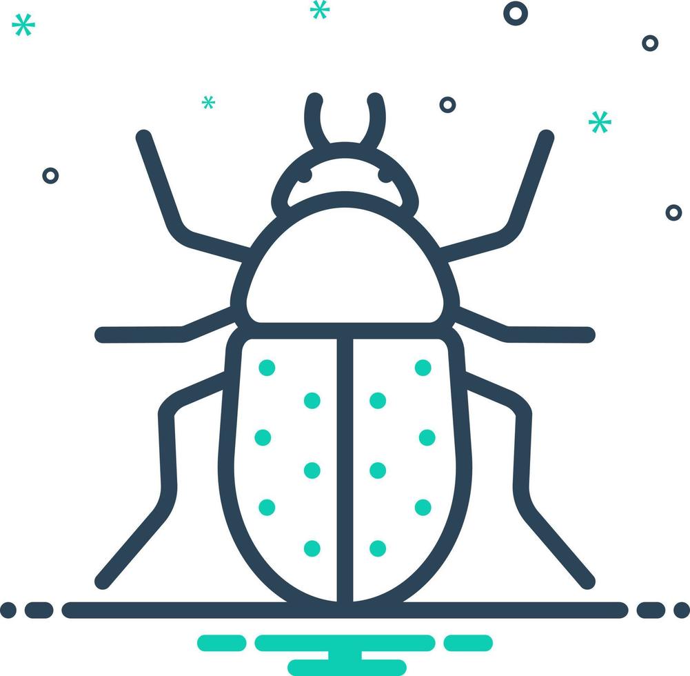 mélanger icône pour scarabée vecteur