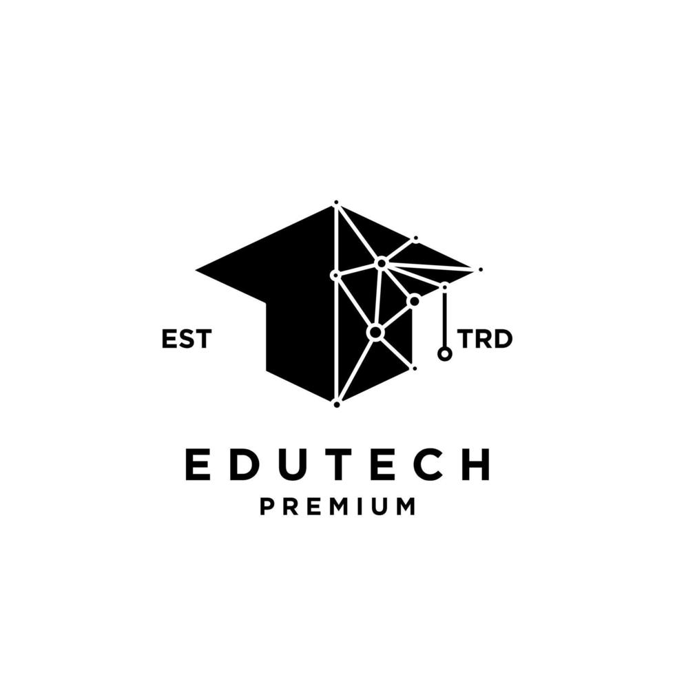 éducation La technologie logo icône conception vecteur illustration