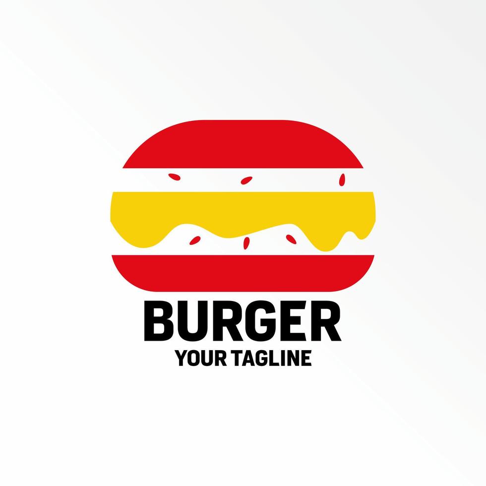 Facile et unique Burger, fromage et pain image graphique icône logo conception abstrait concept vecteur action. pouvez être utilisé comme une symbole en relation à nourriture ou déchet