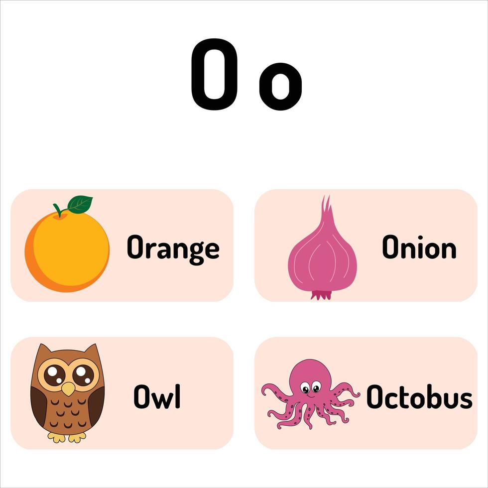 alphabets pour les enfants vecteur