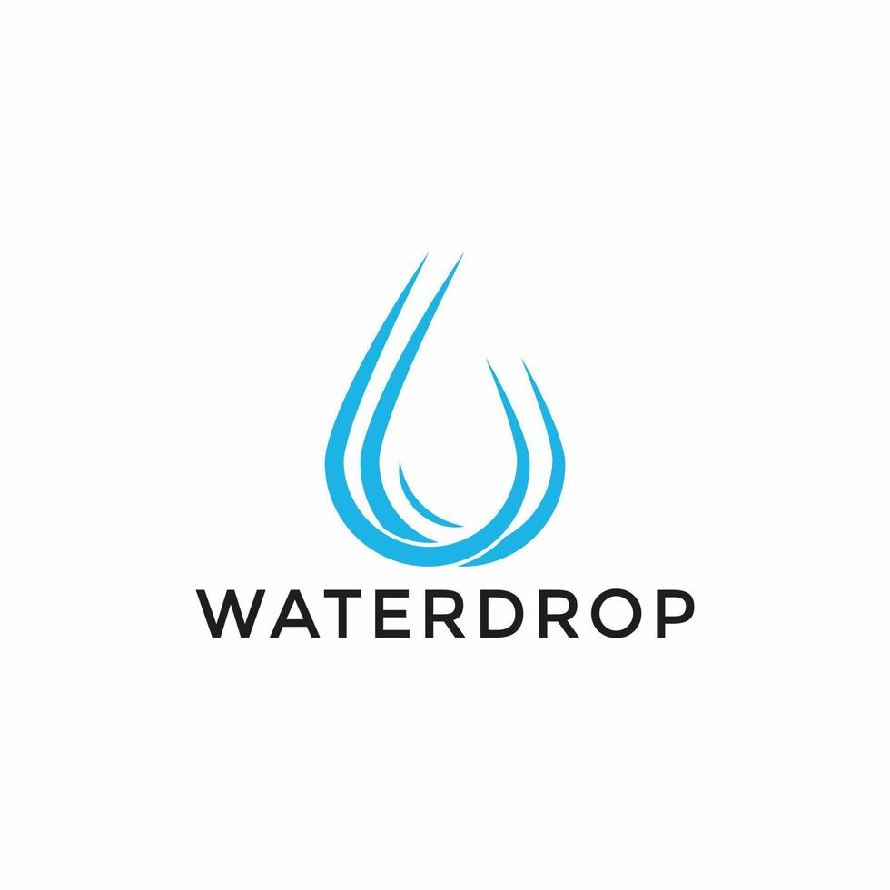 l'eau laissez tomber symbole logo conception modèle icône. mai être utilisé dans écologique, médical, chimique, nourriture et pétrole conception vecteur