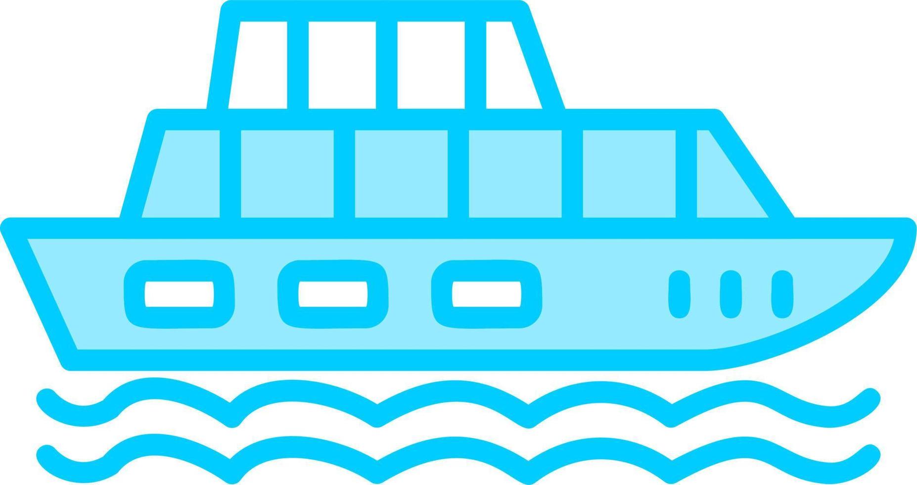 icône de vecteur de bateau de croisière