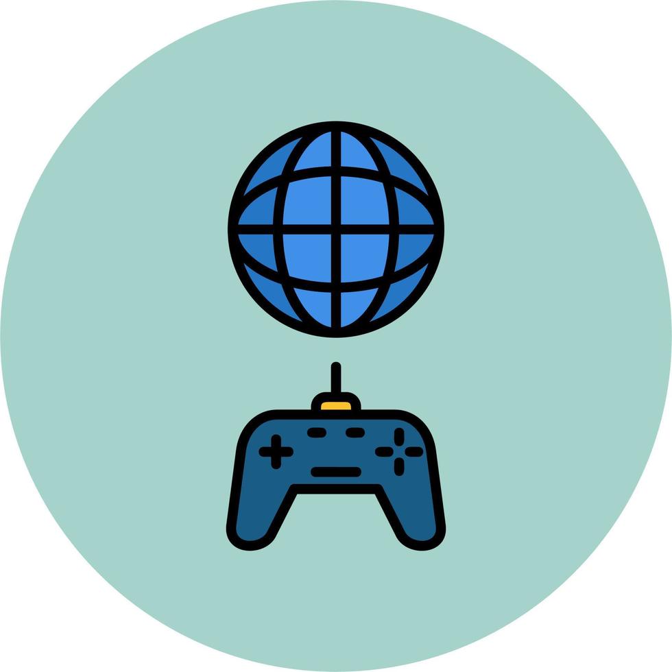 icône de vecteur de jeu en ligne