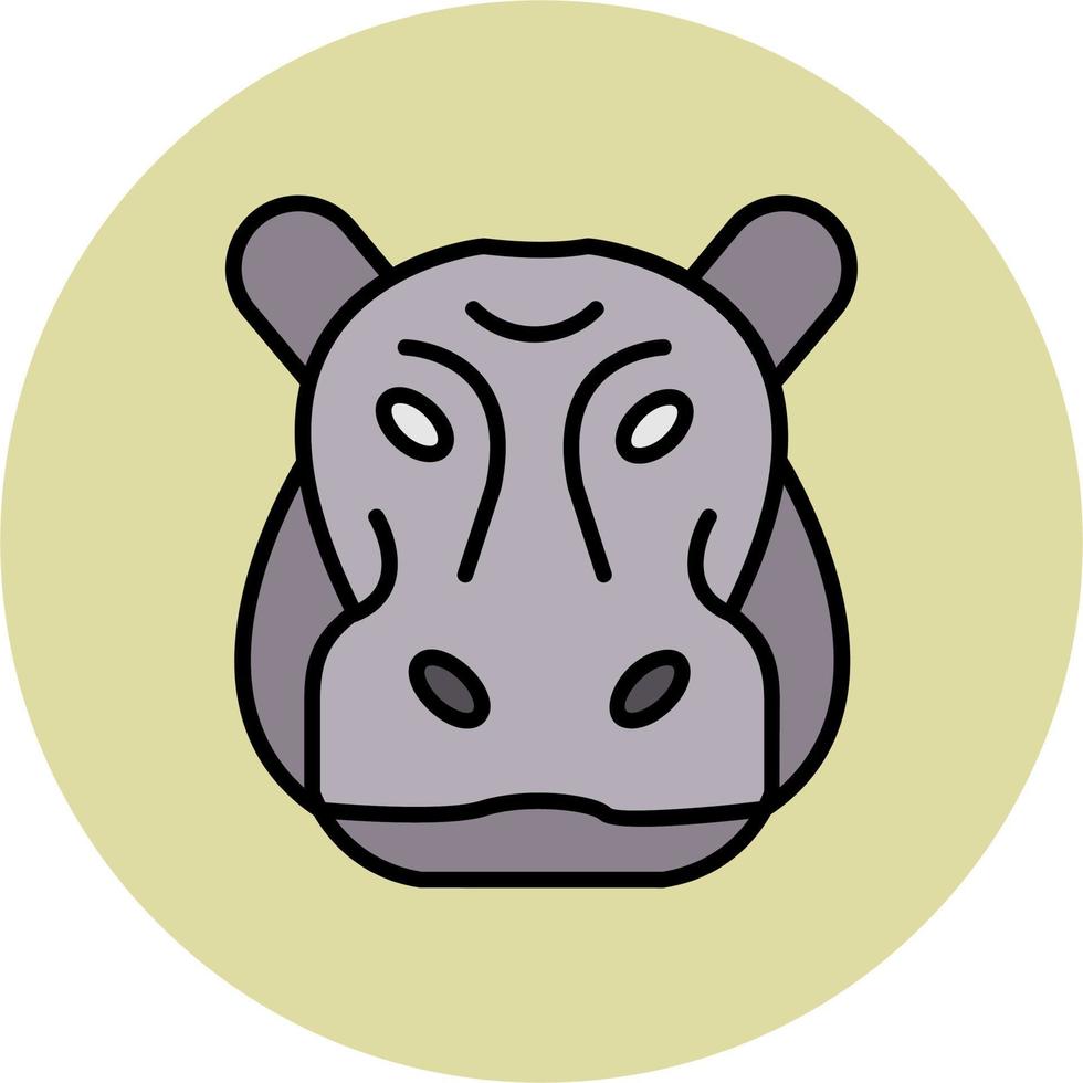 hippopotame vecteur icône