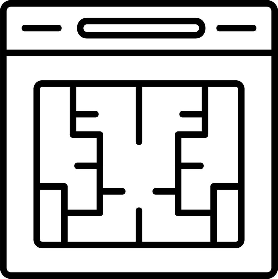 icône de vecteur de plan d'évacuation