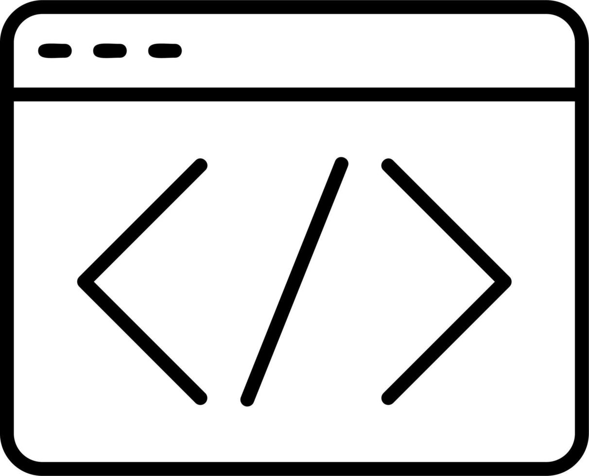 icône de vecteur de code