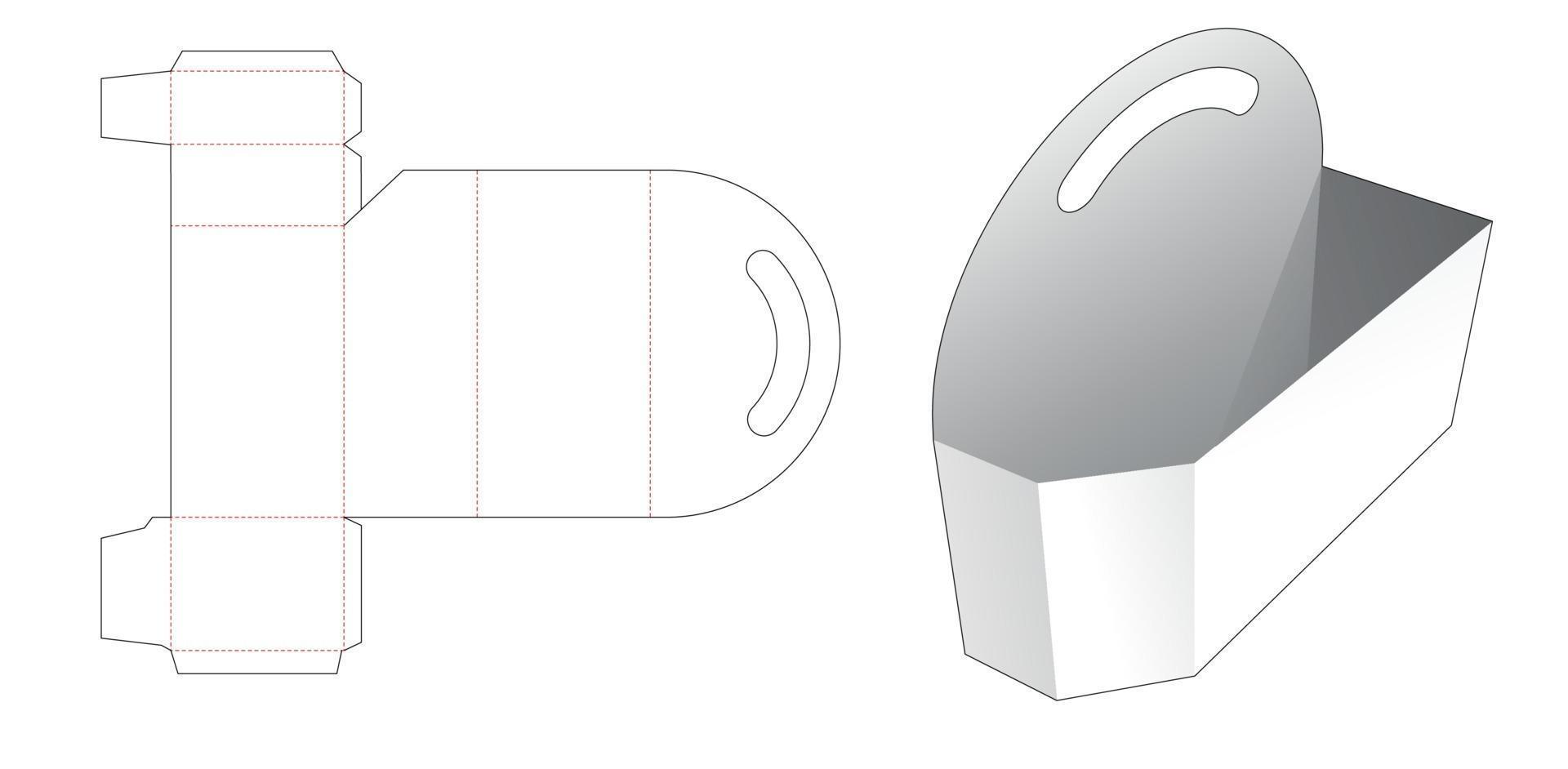 modèle de coupe à l'emporte-pièce vecteur