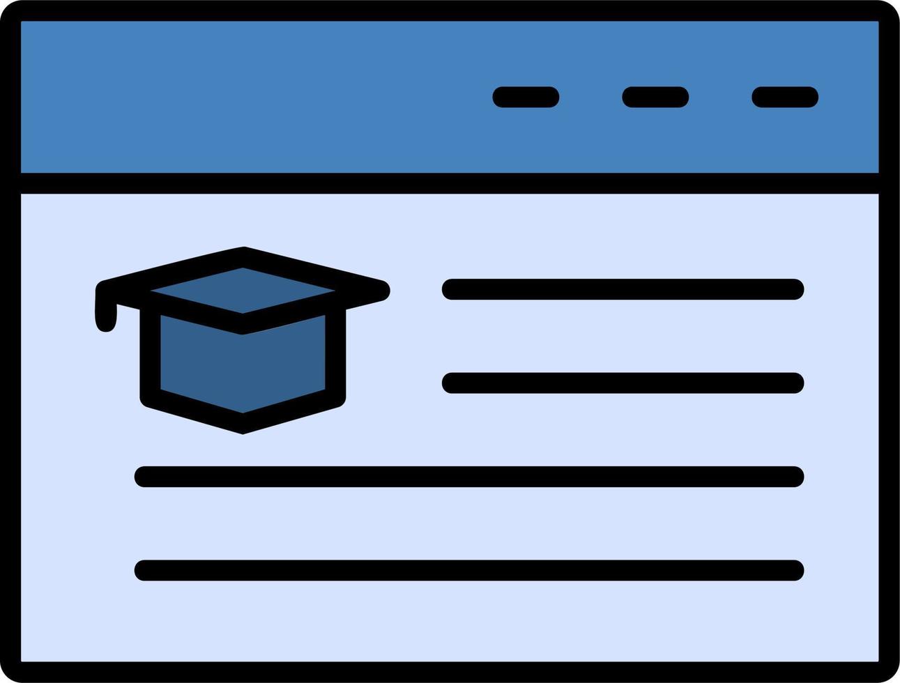 icône de vecteur d'éducation en ligne