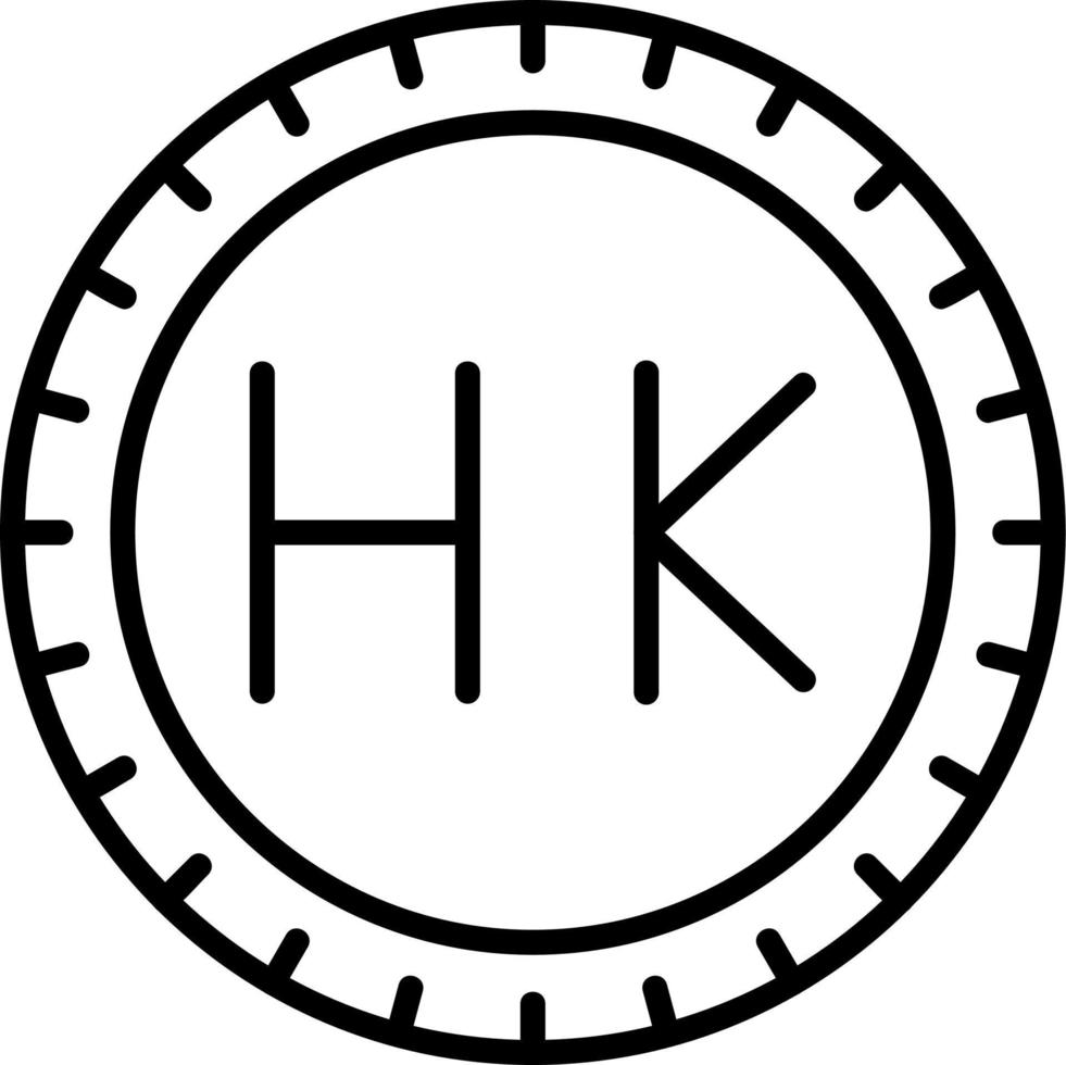 Hong kong cadran code vecteur icône