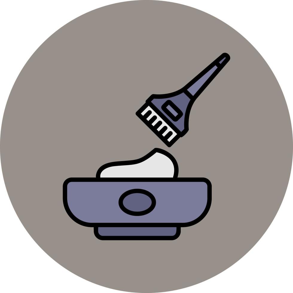 icône de vecteur de teinture pour les cheveux