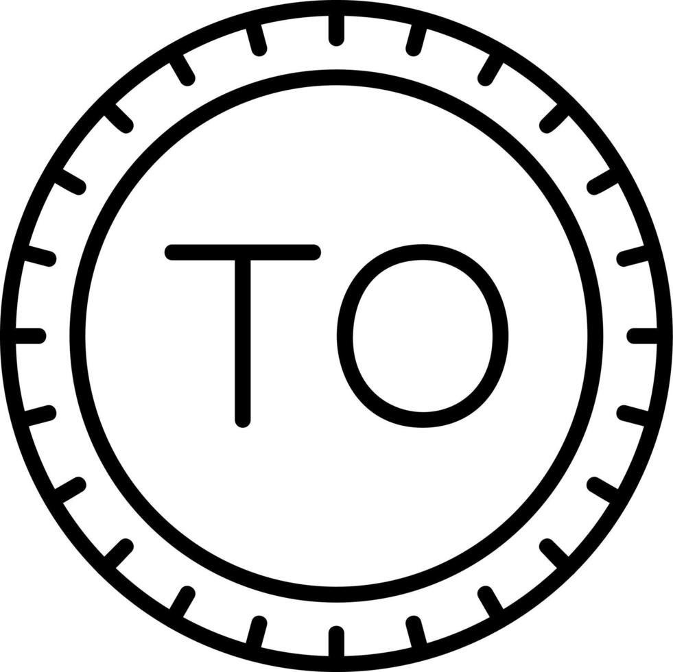 Tonga îles cadran code vecteur icône