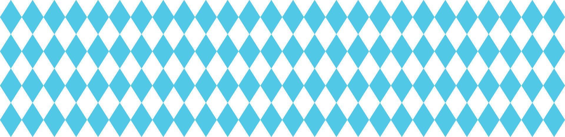 motif bavarois pour l'oktoberfest. texture de losange bleu allemand. illustration vectorielle vecteur